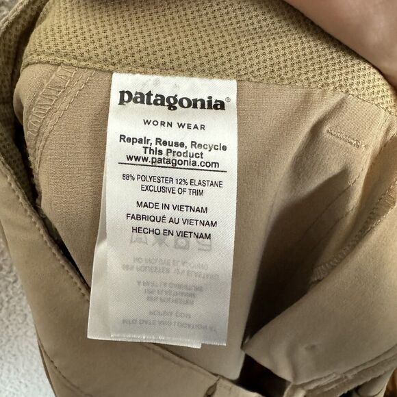 Patagonia Pants Womens 6 Khaki Roll‎ Up Pockets Outdoor Hiking Lightweight - Picture 9 of 9